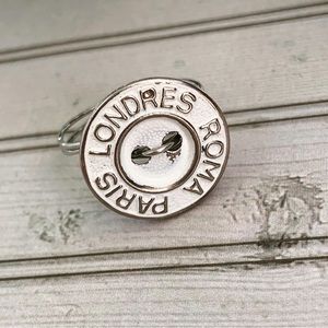 Vintage Button Shabby Chic Handmade Ring